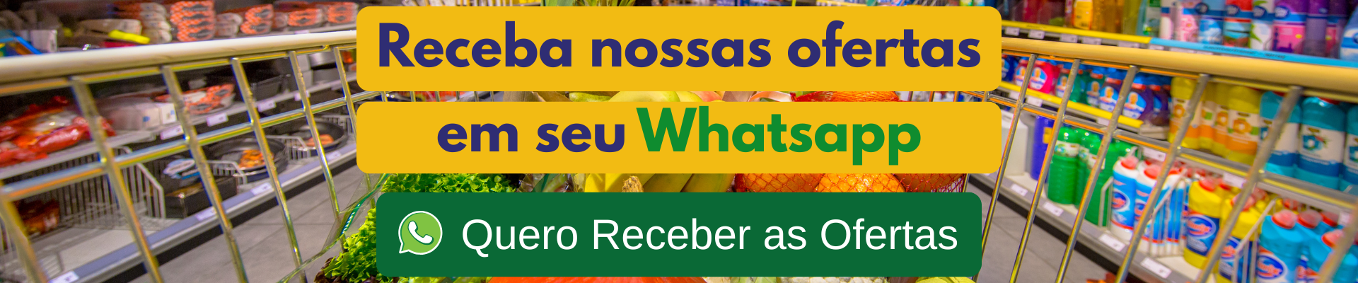 banner receba ofertas supermercado brasileirinho taguatinga sul brasilia df