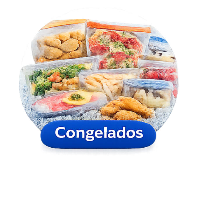 Produtos congelados do Supermercado Brasileirinho em Taguatinga Sul Brasília DF